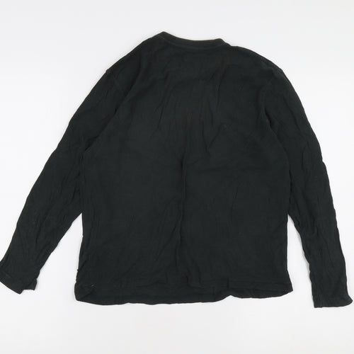 Firetrap Boys Black Long Sleeve Logo T-Shirt 13 Years
