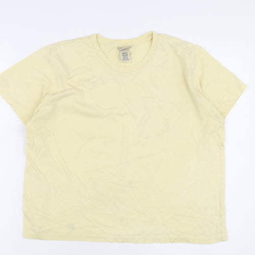 L.L. Bean Women's Beige M Basic Cotton T-Shirt
