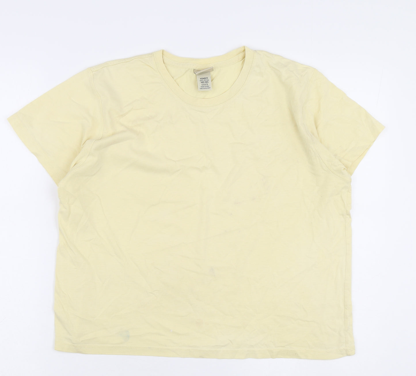 L.L. Bean Women's Beige M Basic Cotton T-Shirt