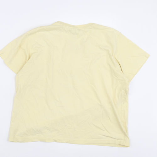 L.L. Bean Women's Beige M Basic Cotton T-Shirt