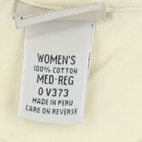 L.L. Bean Women's Beige M Basic Cotton T-Shirt