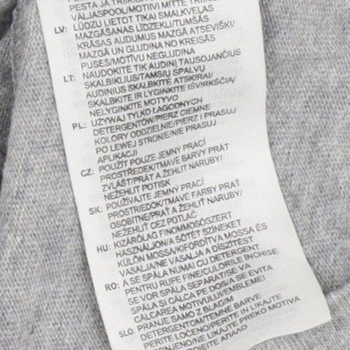 Adidas Men's Grey Short Sleeve T-Shirt S