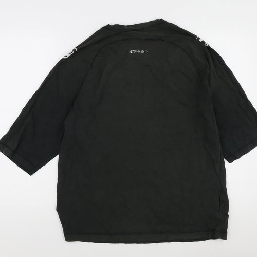 The Realm Men's Black L Cotton T-Shirt