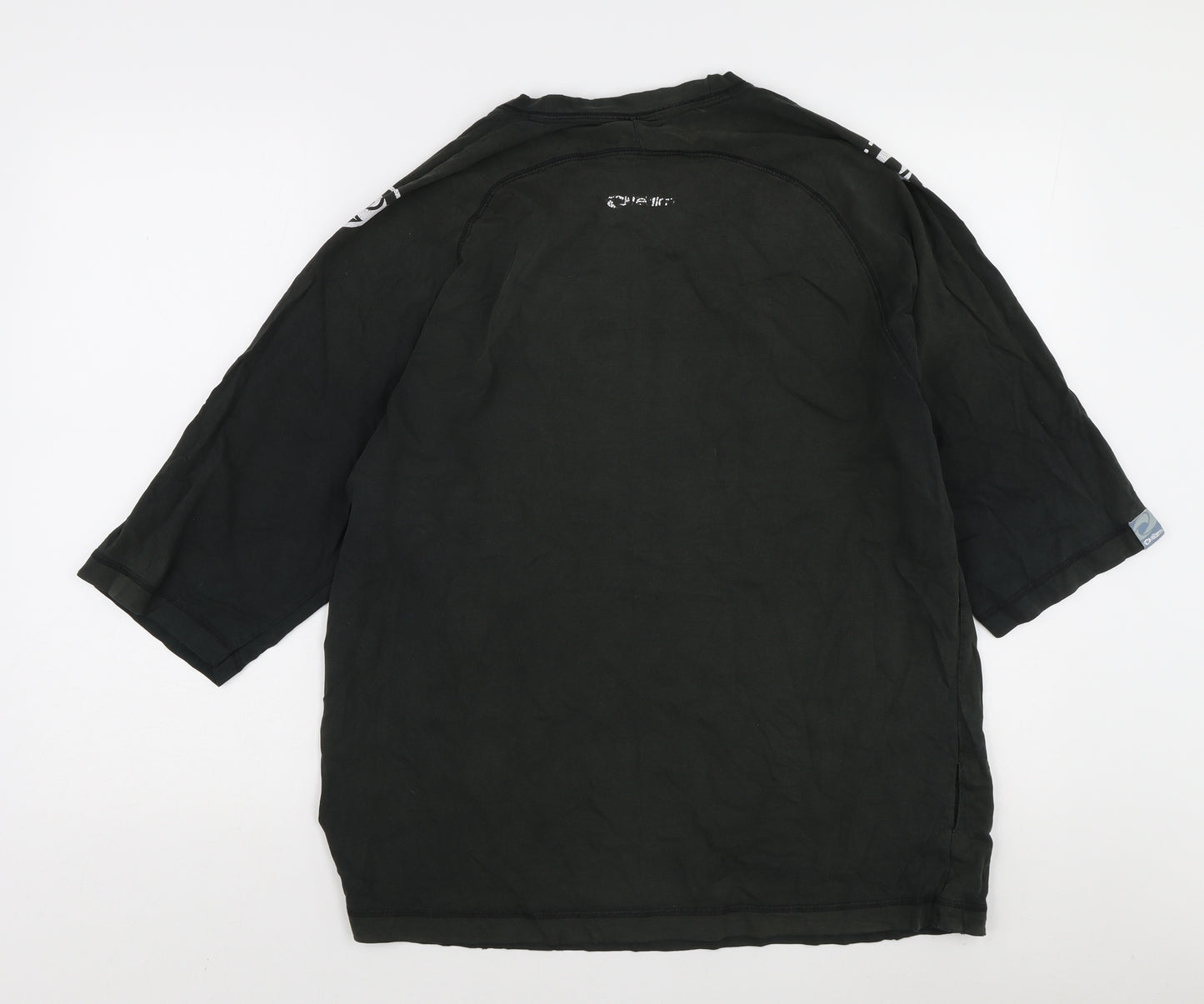 The Realm Men's Black L Cotton T-Shirt