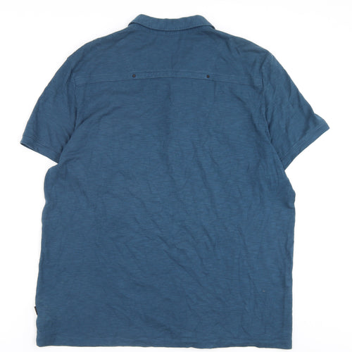 Calvin Klein Men's Blue XL Slim Fit Polo Shirt