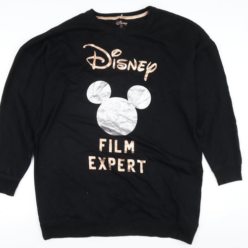 Disney Women's Black Pullover Sweatshirt S