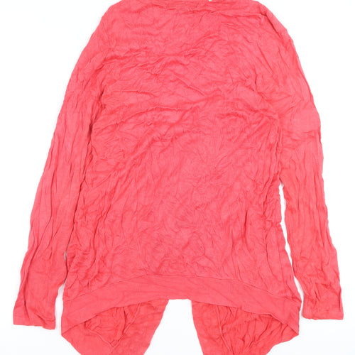 Sara Women's Pink Studded Cardigan Medium V-Neck