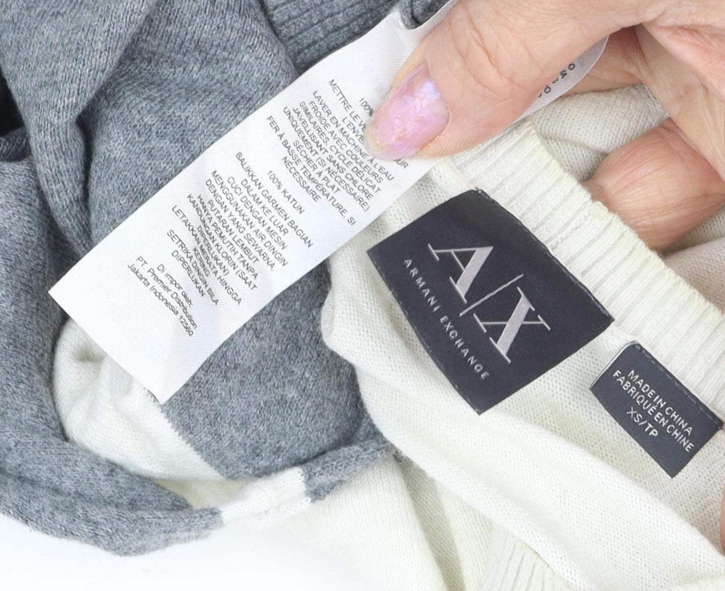 Armani Exchange Women's Grey XS Pullover Jumper