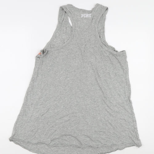 Victoria's Secret PINK Women's Grey L Tank Top Casual