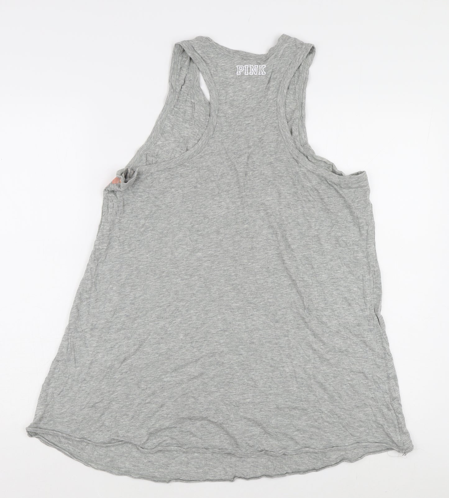 Victoria's Secret PINK Women's Grey L Tank Top Casual