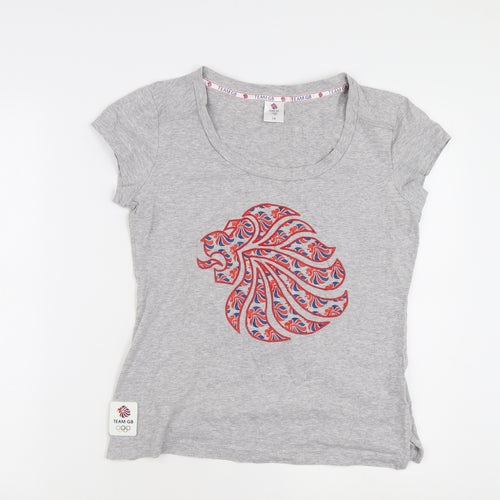 Team GB Grey Short Sleeve Women's T-Shirt Size 14