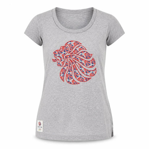Team GB Grey Short Sleeve Women's T-Shirt Size 14