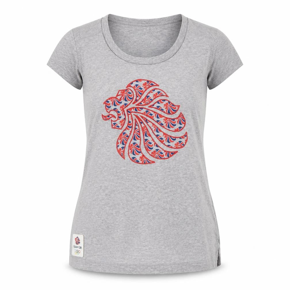 Team GB Grey Short Sleeve Women's T-Shirt Size 14