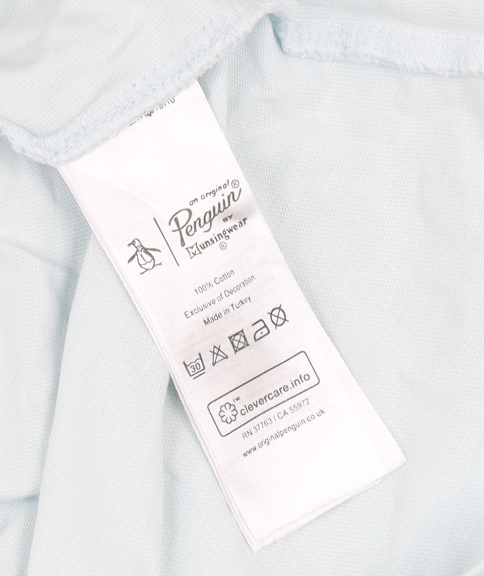 Original Penguin Men's Blue Graphic Print T-Shirt Size S