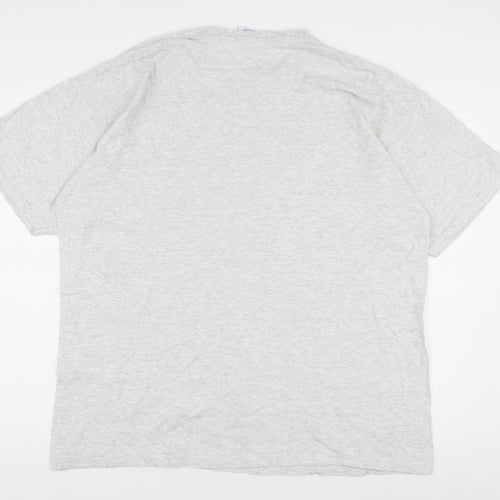 FILA Men's Grey XL Cotton Logo T-Shirt