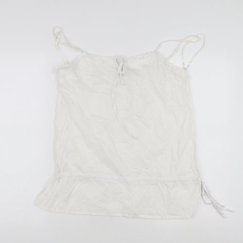 Mantaray Women's White Camisole Tank Top Size 12