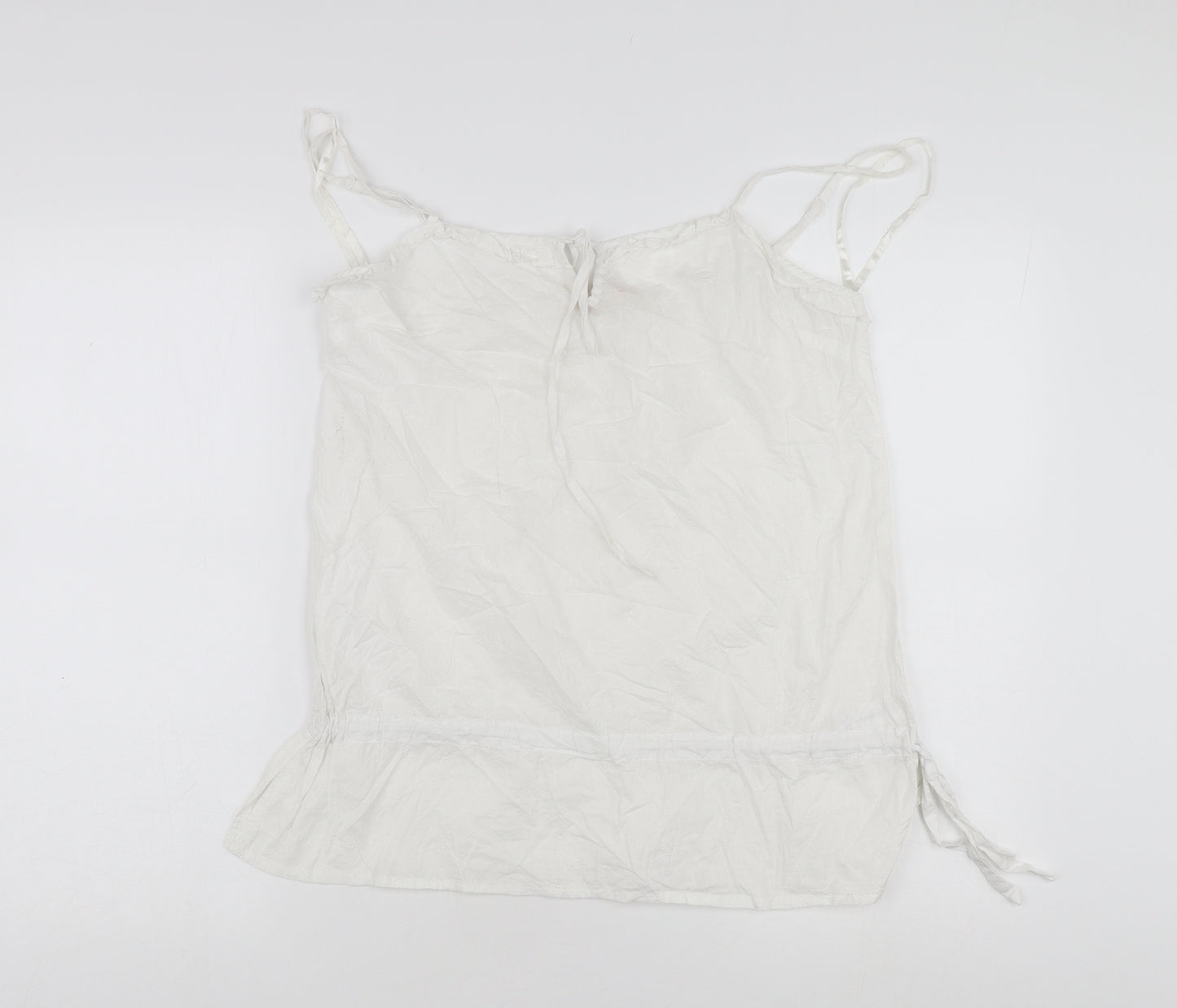 Mantaray Women's White Camisole Tank Top Size 12