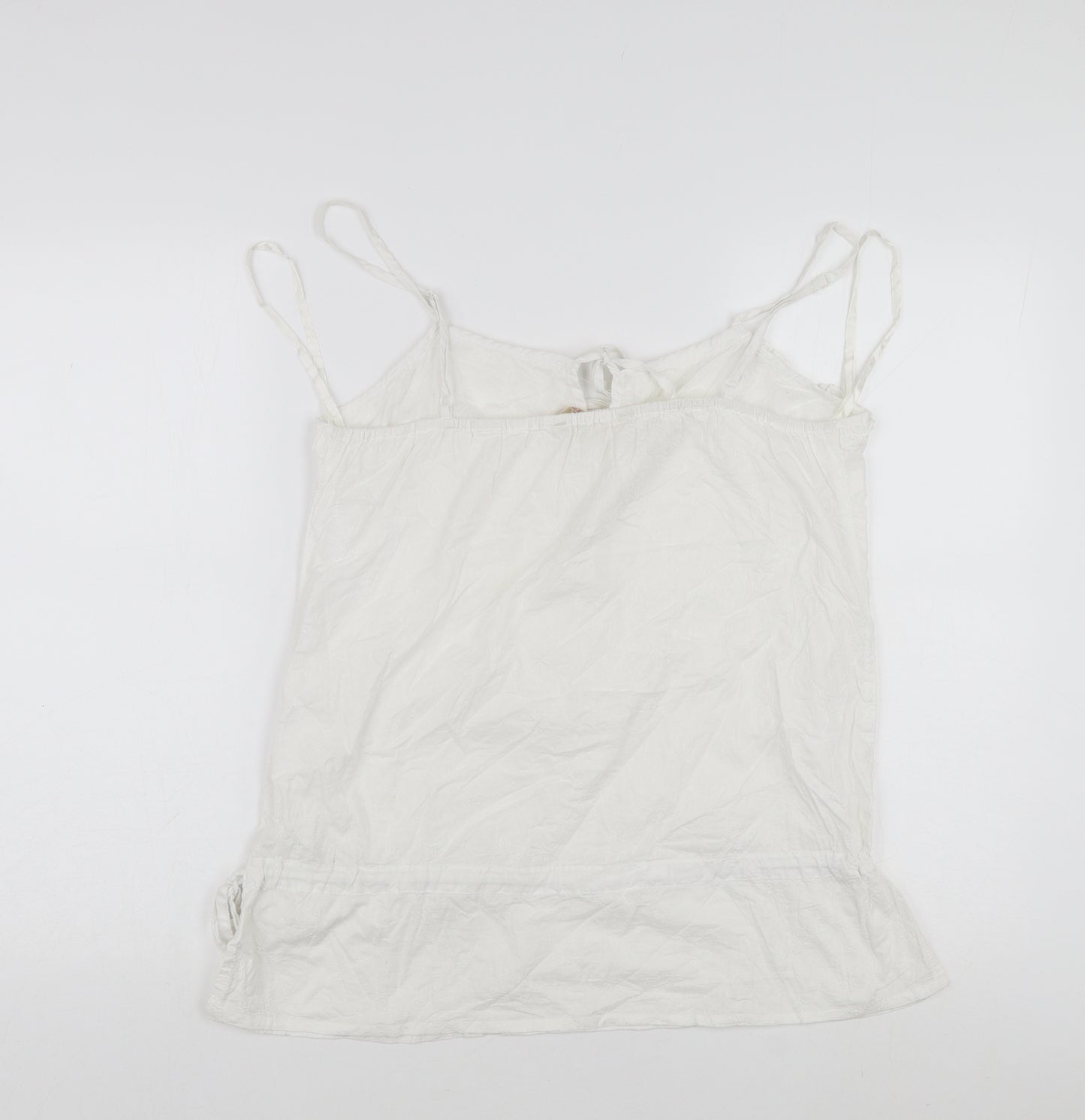 Mantaray Women's White Camisole Tank Top Size 12