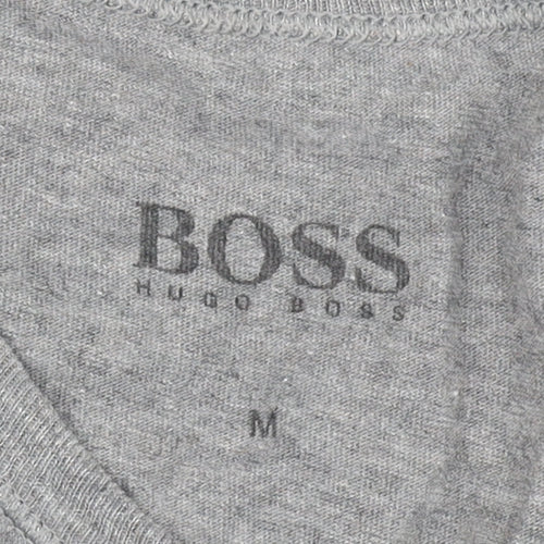 Hugo Boss Men's Grey Medium Crew Neck T-Shirt