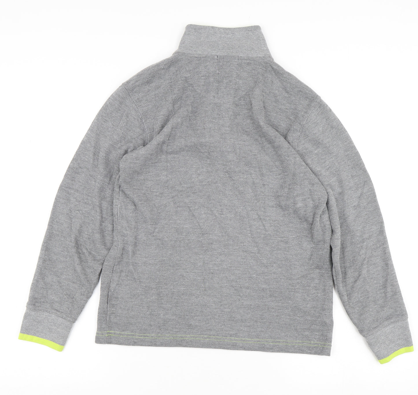 GapKids Boys Grey 1/4 Zip Sweatshirt, Size 12 Years, Casual Wear