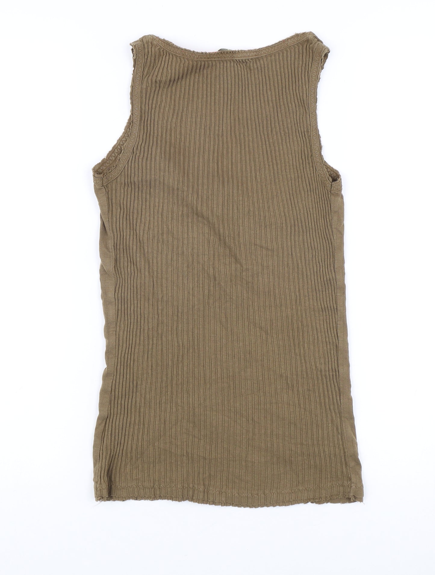 Fat Face Women's Brown Scoop Neck Tank Top Size 12