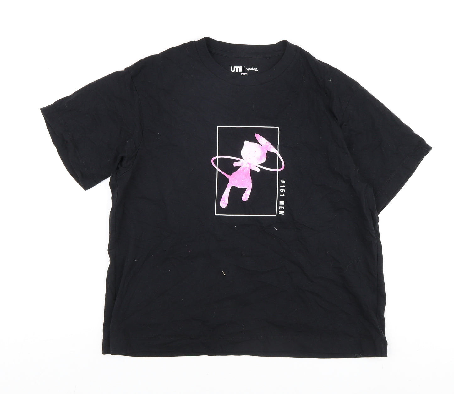 Uniqlo Black Pokemon Anime Crew Neck T-Shirt, M