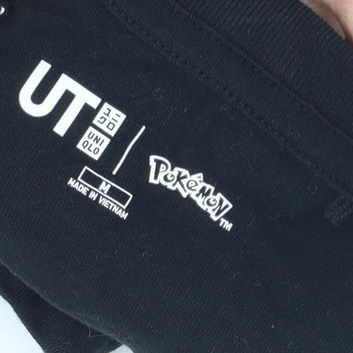Uniqlo Black Pokemon Anime Crew Neck T-Shirt, M