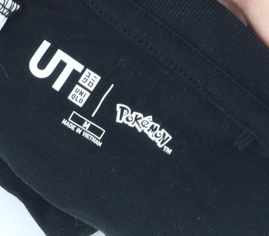 Uniqlo Black Pokemon Anime Crew Neck T-Shirt, M