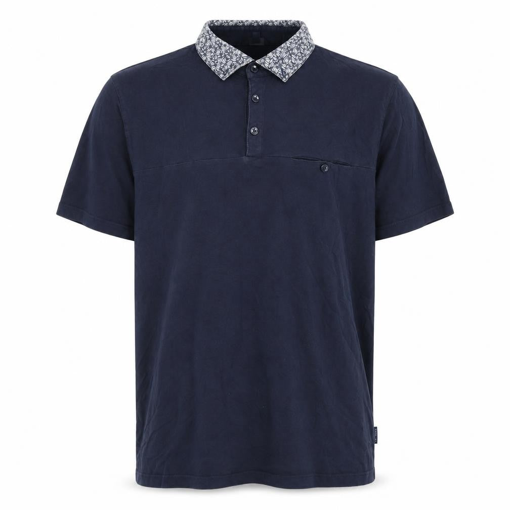 Ted Baker Men's Blue Polo, Size 6, Short Sleeve Classic