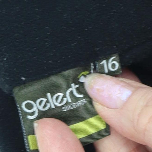 Gelert Women's Black Lightweight Fleece Sweatshirt Size 16