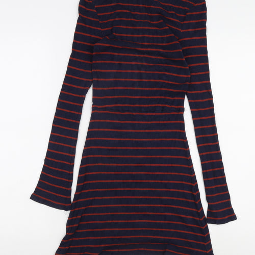 Mango Women's Striped T-Shirt Dress Size 8