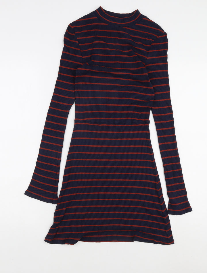 Mango Women's Striped T-Shirt Dress Size 8