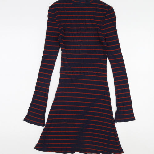 Mango Women's Striped T-Shirt Dress Size 8