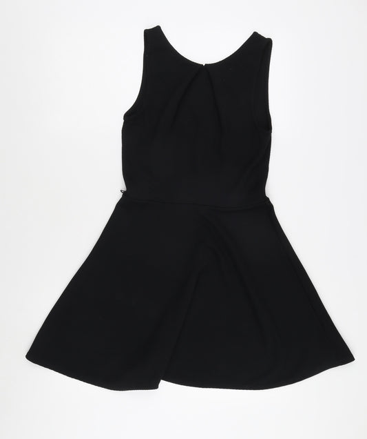 Warehouse Women's Black Skater Dress, Size 10