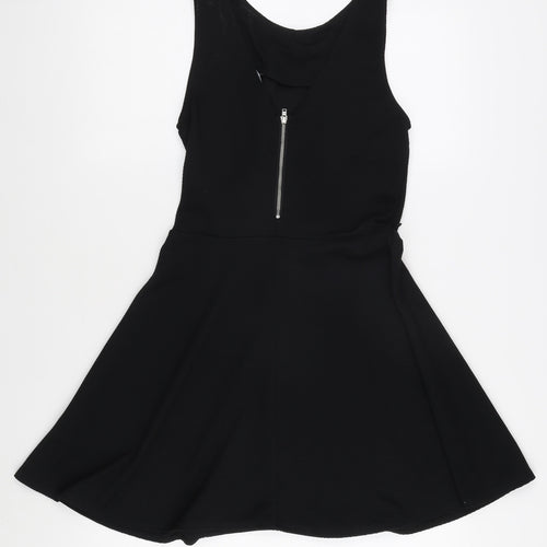 Warehouse Women's Black Skater Dress, Size 10