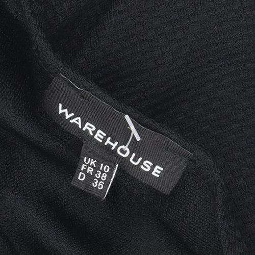 Warehouse Women's Black Skater Dress, Size 10