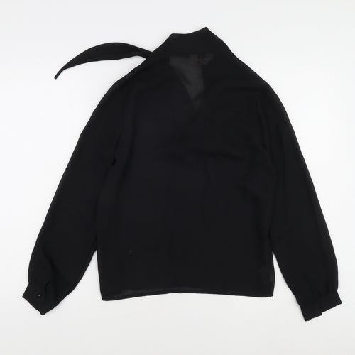 Jatima Women's Black Blouse Size 12 Long Sleeve Vintage