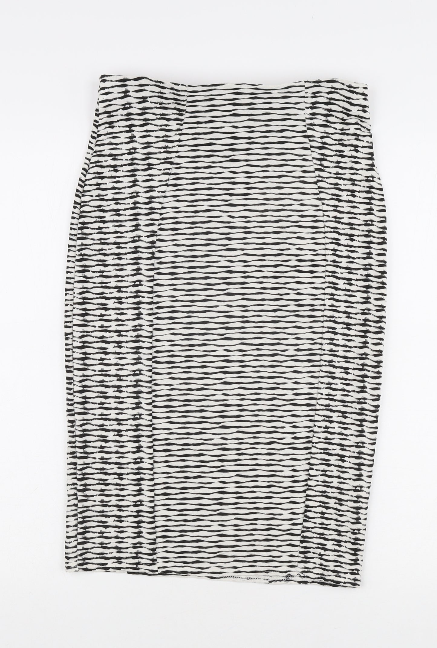 Phase Eight Women's Black White Pencil Skirt, Size 10