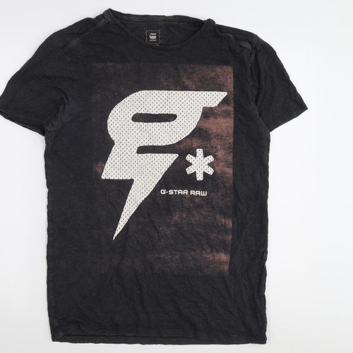 G-Star RAW Men's M Black Short Sleeve Crew T-Shirt
