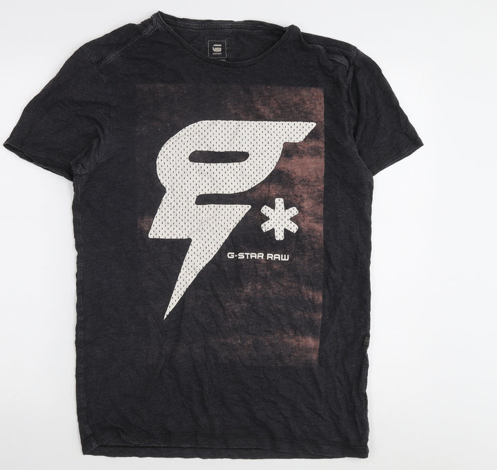 G-Star RAW Men's M Black Short Sleeve Crew T-Shirt