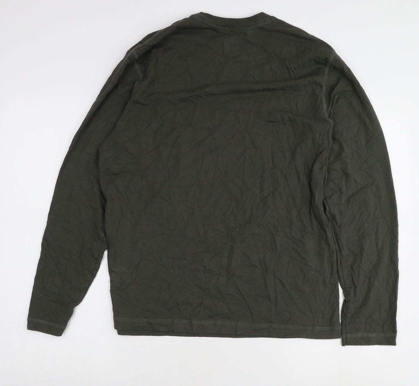 Jockey Men's Green Long Sleeve T-Shirt L