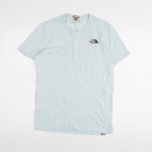 The North Face Unisex Blue Cotton T-Shirt Size S