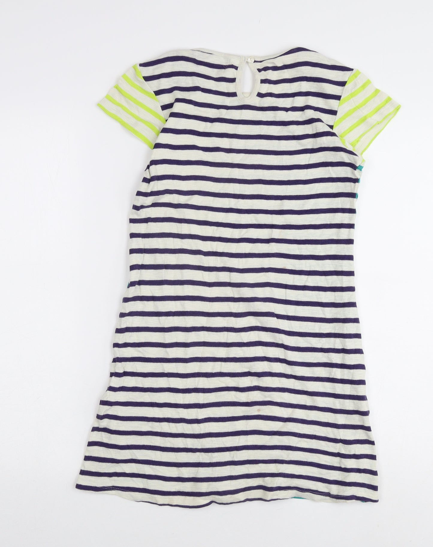 French Connection Girls Striped T-Shirt Dress, Size 12-13, Casual