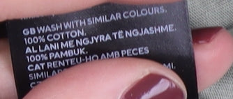 H&M Men's Beige Graphic Long Sleeve T-Shirt, Medium