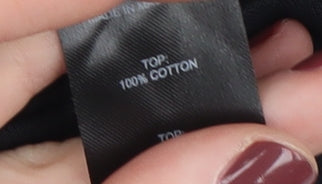 Topshop Women's Black Basic T-Shirt Size S