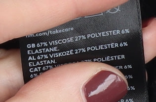 H&M Girls Black Ruched Long Sleeve Dress Size 10-12 Years