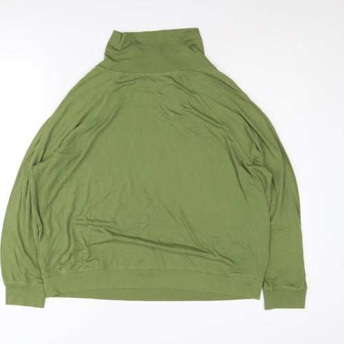 Next Green Unisex Pullover Sweatshirt M Cowl Neck