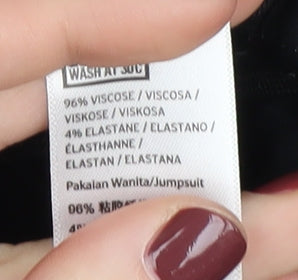 Topshop Women's Black Jumpsuit Size 12