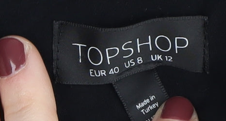 Topshop Women's Black Jumpsuit Size 12