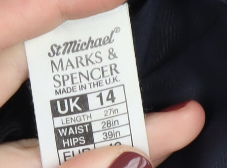 Marks and Spencer Women Green Plaid Pencil Skirt UK 14